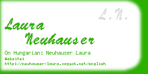 laura neuhauser business card